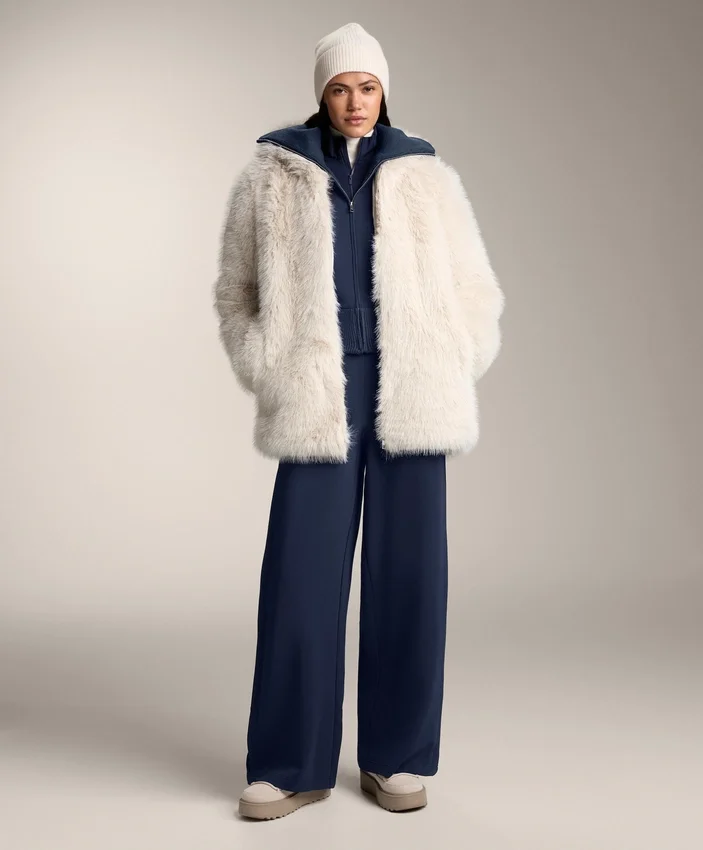 Pantaloni a sacchetto con piega laterale e modal spazzolato Pantaloni a sacchetto con piega laterale e modal spazzolato