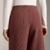 Pantaloni a vita alta a costine con modal Soft Touch Pantaloni a vita alta a costine con modal Soft Touch
