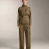Pantaloni a vita alta a gamba dritta effetto neoprene Pantaloni a vita alta a gamba dritta effetto neoprene