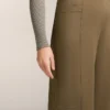Pantaloni a vita alta a gamba dritta effetto neoprene Pantaloni a vita alta a gamba dritta effetto neoprene