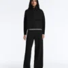Giacca squadrata effetto neoprene