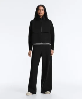 Giacca squadrata effetto neoprene
