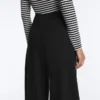 Pantaloni a vita alta a gamba larga effetto neoprene Pantaloni a vita alta a gamba larga effetto neoprene