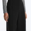 Pantaloni a vita alta a gamba larga effetto neoprene Pantaloni a vita alta a gamba larga effetto neoprene