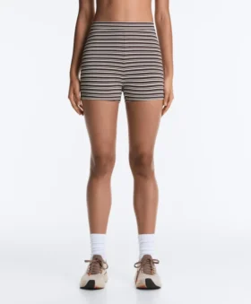 Pantaloni a vita alta a righe Comfortlux da 5 cm