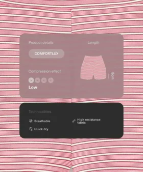 Pantaloni a vita alta a righe Comfortlux da 5 cm