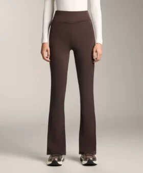 Pantaloni a vita alta, larghi e caldi, con tasche