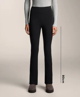 Pantaloni a vita alta, larghi e caldi, con tasche