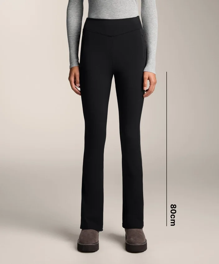 Pantaloni a vita alta, larghi e caldi, con tasche Pantaloni a vita alta, larghi e caldi, con tasche