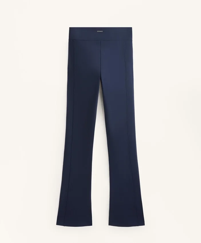 Pantaloni a vita alta, larghi e caldi, con tasche Pantaloni a vita alta, larghi e caldi, con tasche