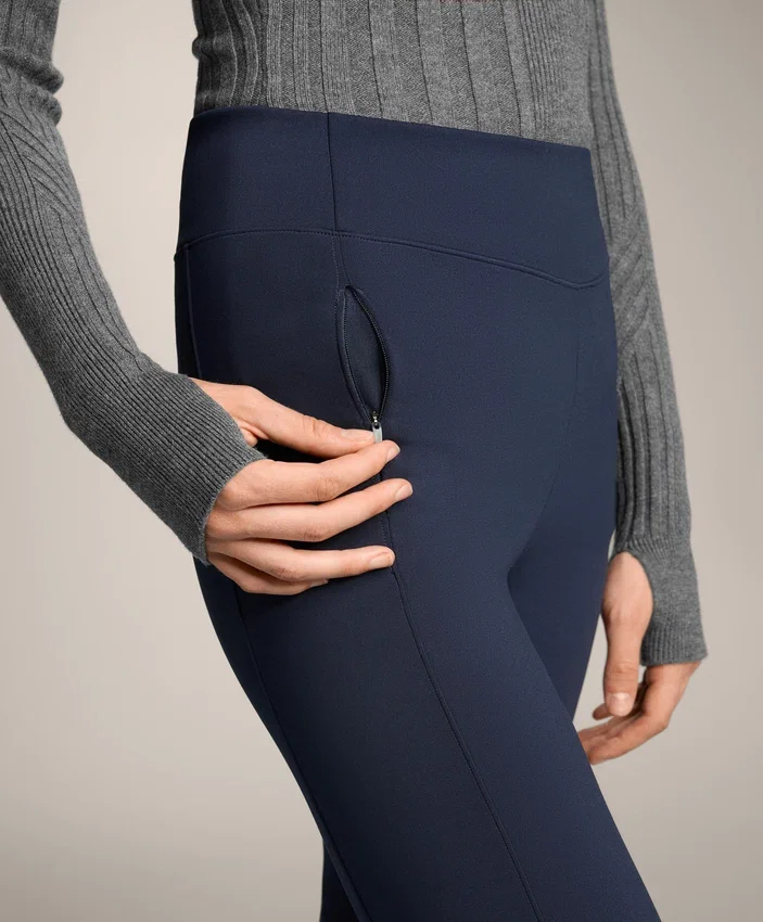 Pantaloni a vita alta, larghi e caldi, con tasche Pantaloni a vita alta, larghi e caldi, con tasche
