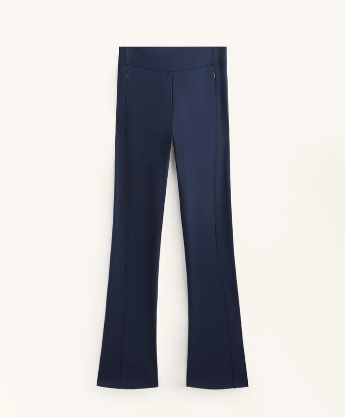 Pantaloni a vita alta, larghi e caldi, con tasche Pantaloni a vita alta, larghi e caldi, con tasche