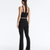 Pantaloni a zampa a vita alta Evermove Pantaloni a zampa a vita alta Evermove