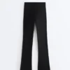 Pantaloni a zampa a vita alta Evermove Pantaloni a zampa a vita alta Evermove