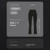 Pantaloni a zampa a vita alta Evermove Pantaloni a zampa a vita alta Evermove