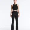 Pantaloni a zampa a vita alta Evermove Pantaloni a zampa a vita alta Evermove