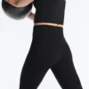 Pantaloni a zampa a vita alta Evermove Pantaloni a zampa a vita alta Evermove