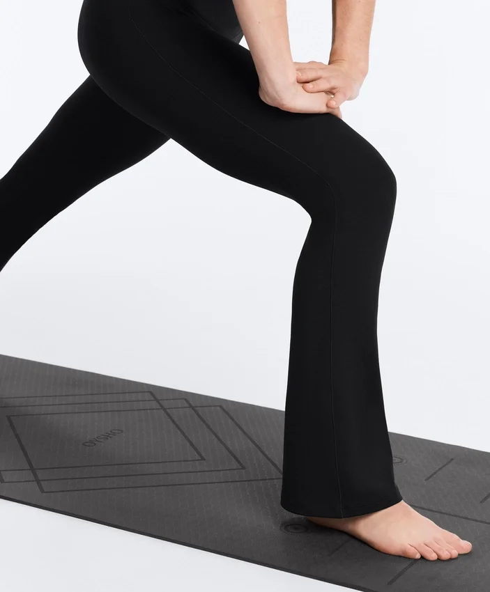 Pantaloni a zampa a vita alta Evermove Pantaloni a zampa a vita alta Evermove