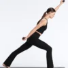 Pantaloni a zampa a vita alta Evermove Pantaloni a zampa a vita alta Evermove