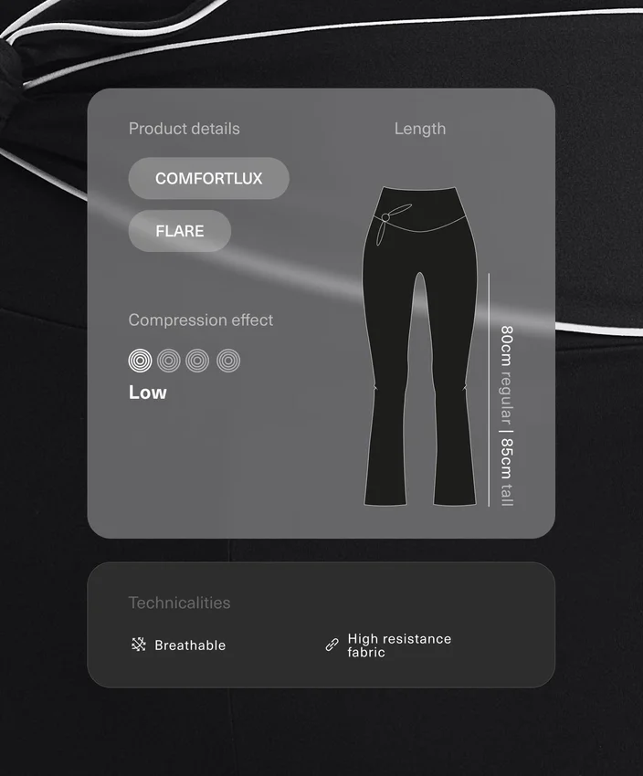 Pantaloni a zampa alta Comfortlux con fiocco Pantaloni a zampa alta Comfortlux con fiocco