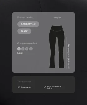 Pantaloni a zampa Comfortlux 80 cm premaman