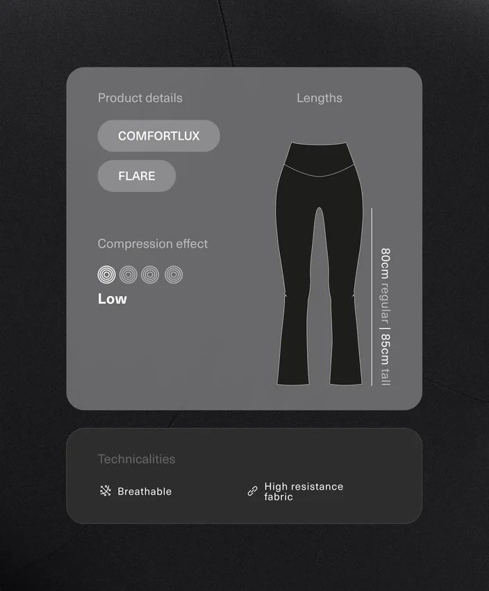 Pantaloni a zampa Comfortlux 80 cm premaman Pantaloni a zampa Comfortlux 80 cm premaman