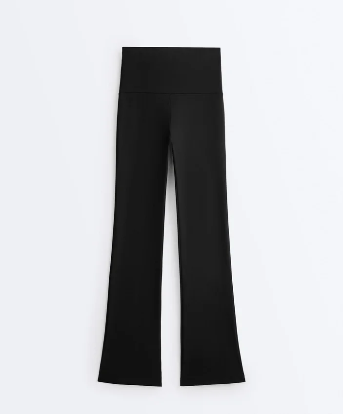 Pantaloni a zampa Comfortlux a vita alta Pantaloni a zampa Comfortlux a vita alta