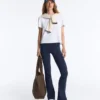 Pantaloni a zampa Comfortlux a vita alta Pantaloni a zampa Comfortlux a vita alta
