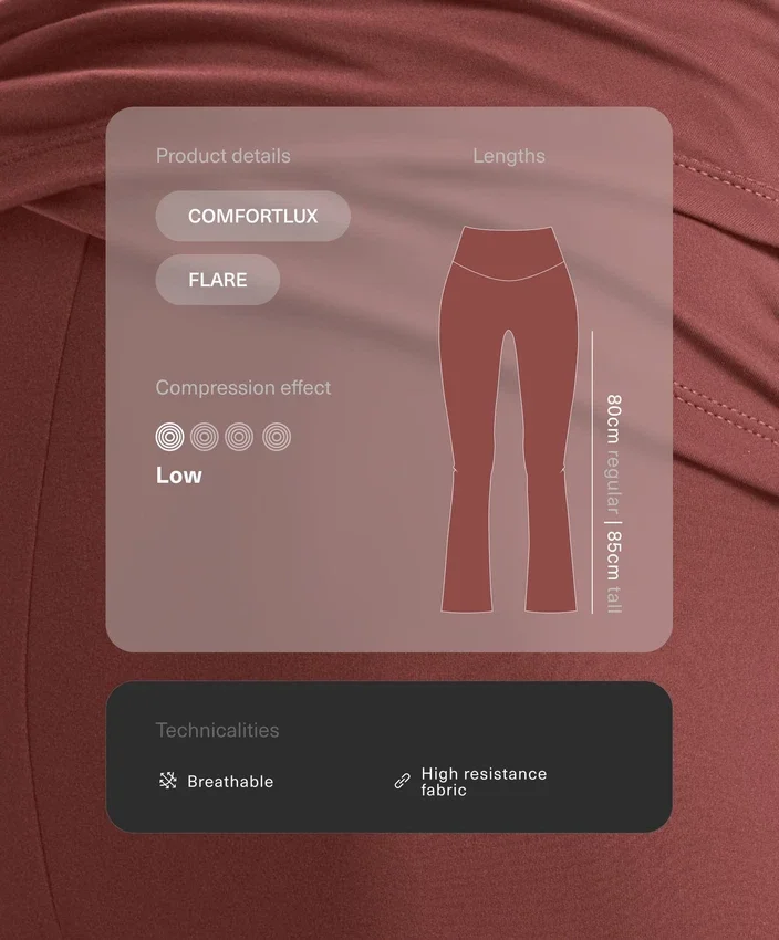 Pantaloni a zampa Comfortlux a vita alta Pantaloni a zampa Comfortlux a vita alta