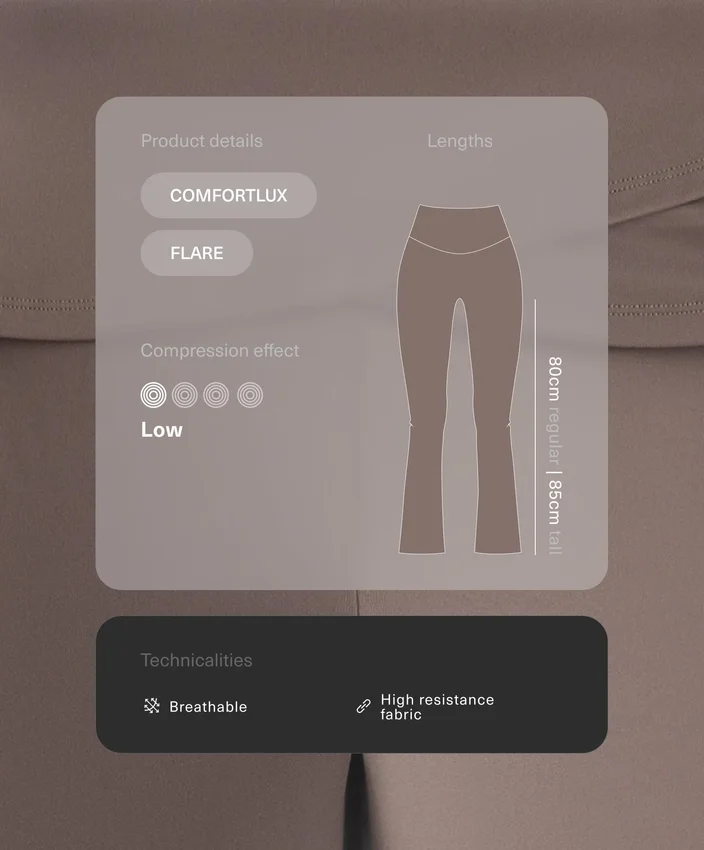 Pantaloni a zampa Comfortlux a vita alta Pantaloni a zampa Comfortlux a vita alta