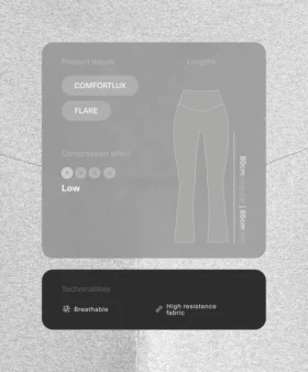 Pantaloni a zampa Comfortlux a vita alta