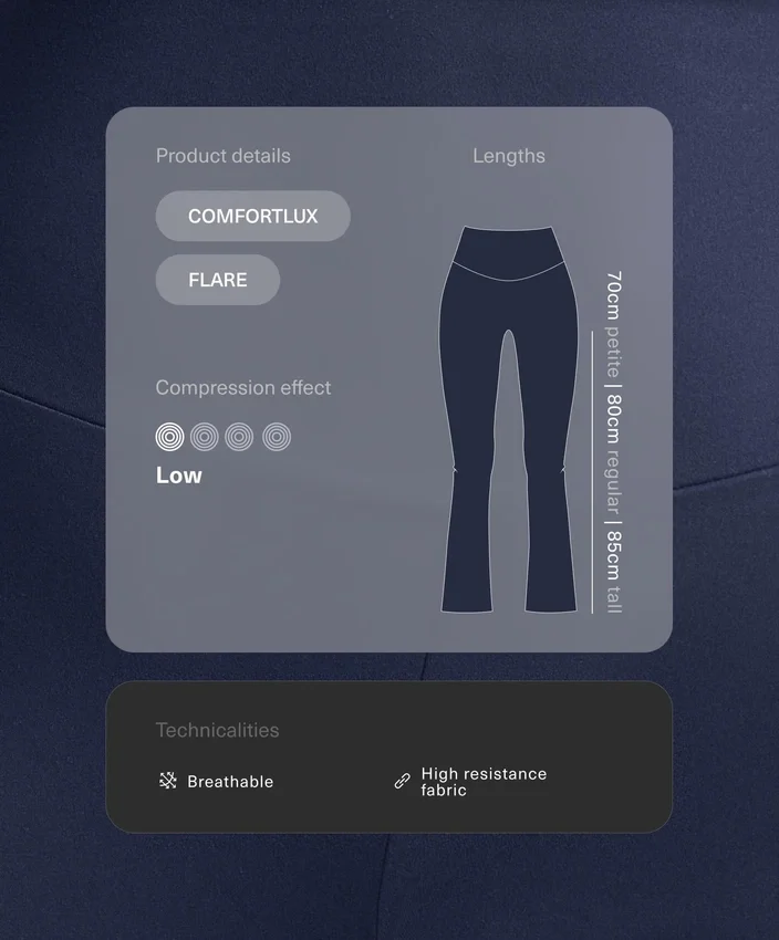 Pantaloni a zampa Comfortlux a vita alta Pantaloni a zampa Comfortlux a vita alta