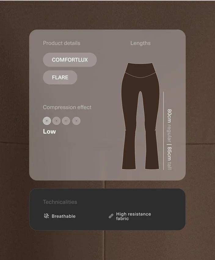 Pantaloni a zampa Comfortlux a vita alta Pantaloni a zampa Comfortlux a vita alta