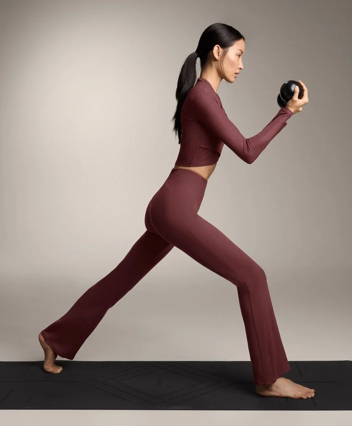 Pantaloni a zampa Comfortlux a vita alta Pantaloni a zampa Comfortlux a vita alta
