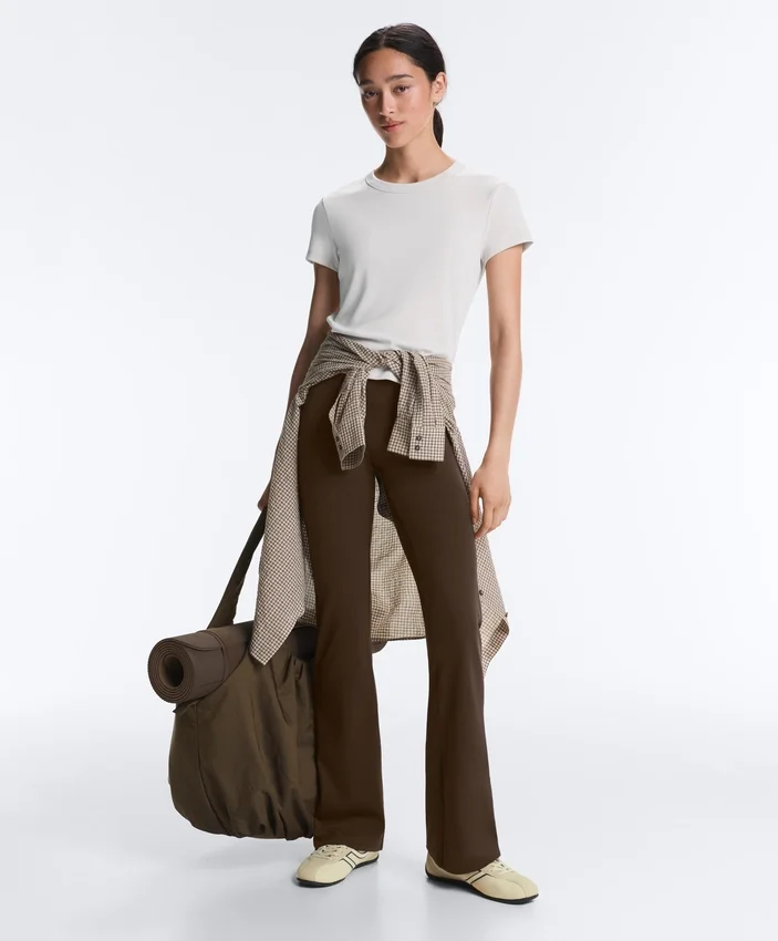Pantaloni a zampa Comfortlux a vita alta Pantaloni a zampa Comfortlux a vita alta