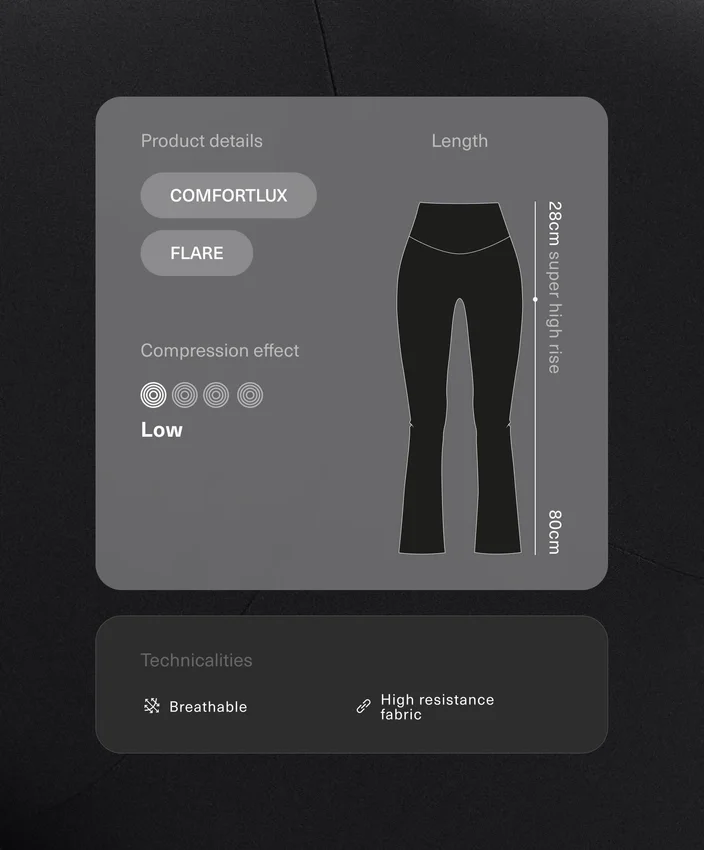 Pantaloni a zampa Comfortlux a vita altissima Pantaloni a zampa Comfortlux a vita altissima