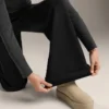 Pantaloni a zampa d’elefante a vita altissima in modal spazzolato