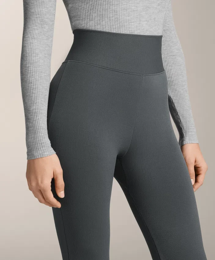 Pantaloni a zampa d’elefante con costine extra caldi senza cuciture a vita altissima Pantaloni a zampa d’elefante con costine extra caldi senza cuciture a vita altissima