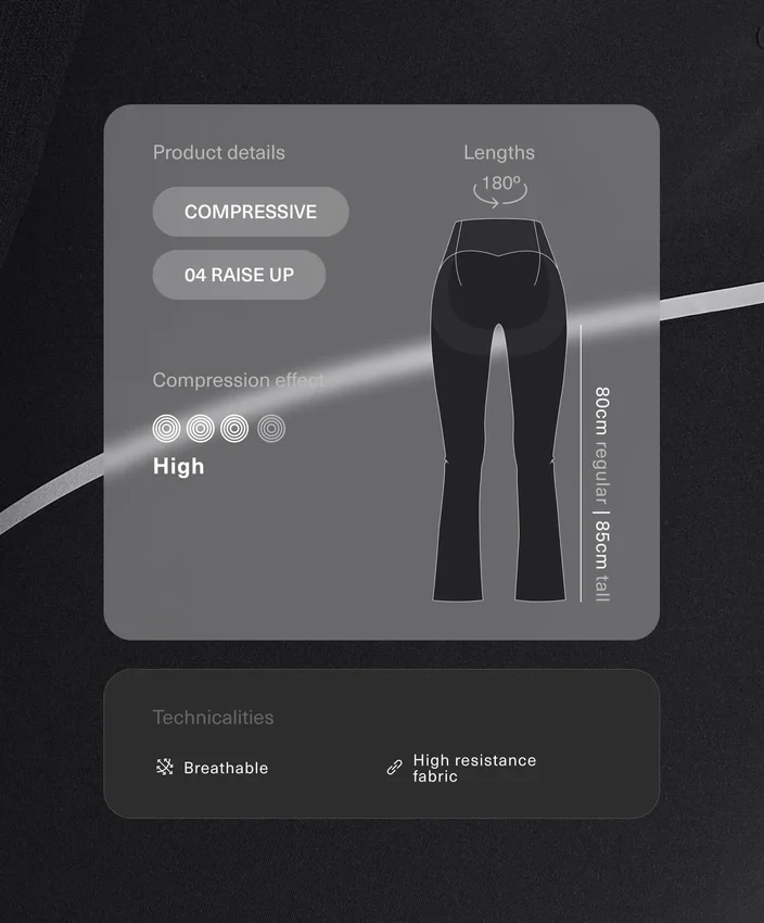Pantaloni a zampa d’elefante Raise Up a vita alta con effetto compressivo Pantaloni a zampa d’elefante Raise Up a vita alta con effetto compressivo