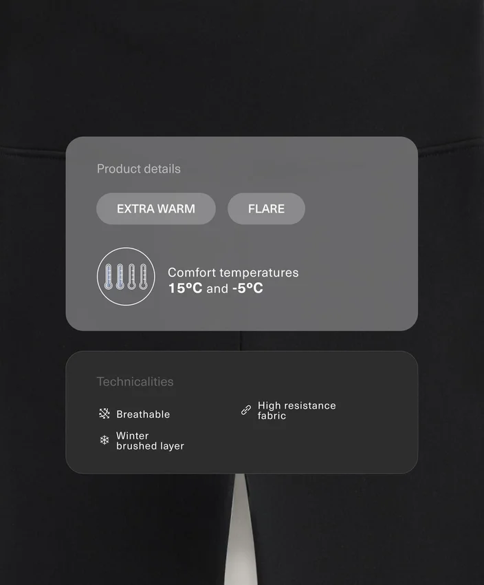 Pantaloni a zampa extra caldi senza cuciture a vita altissima Pantaloni a zampa extra caldi senza cuciture a vita altissima