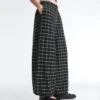 Pantaloni bloomer a quadri in cotone Pantaloni bloomer a quadri in cotone