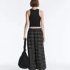 Pantaloni bloomer a quadri in cotone Pantaloni bloomer a quadri in cotone