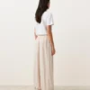 Pantaloni bloomer a righe in 100% lino Pantaloni bloomer a righe in 100% lino
