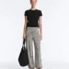 Pantaloni bloomer a righe in maglia Pantaloni bloomer a righe in maglia