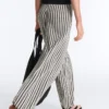 Pantaloni bloomer a righe in maglia Pantaloni bloomer a righe in maglia