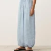Pantaloni bloomer a righe in misto modal Pantaloni bloomer a righe in misto modal