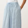 Pantaloni bloomer a righe in misto modal Pantaloni bloomer a righe in misto modal
