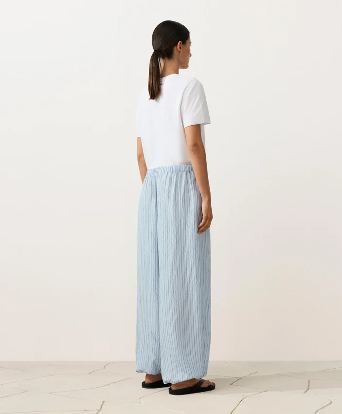 Pantaloni bloomer a righe in misto modal Pantaloni bloomer a righe in misto modal