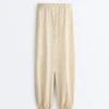 Pantaloni bloomer a righe in misto modal Pantaloni bloomer a righe in misto modal