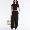 Pantaloni bloomer in 100% cupro Pantaloni bloomer in 100% cupro